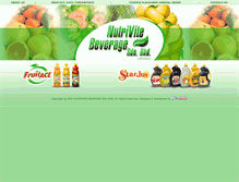 Tablet Screenshot of nutrivitebeverage.com